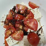 ミニトマトと塩昆布の豆腐サラダ